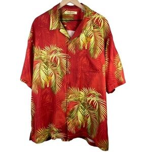 Tommy Bahama Men’s Silk Tropical Short Sleeve Button Shirt